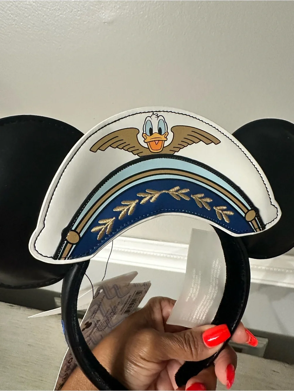 Mickey Mouse Pilot ears with Donald Duck design